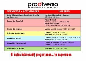 Cursos y talleres Prodiversa