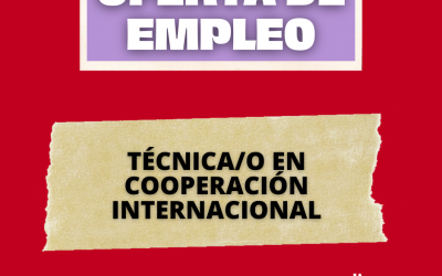 Oferta de Empleo para Técnico/a de Cooperación Internacional en Prodiversa